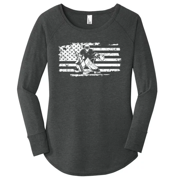 Ice Hockey Goalie Women's Perfect Tri Tunic Long Sleeve Shirt