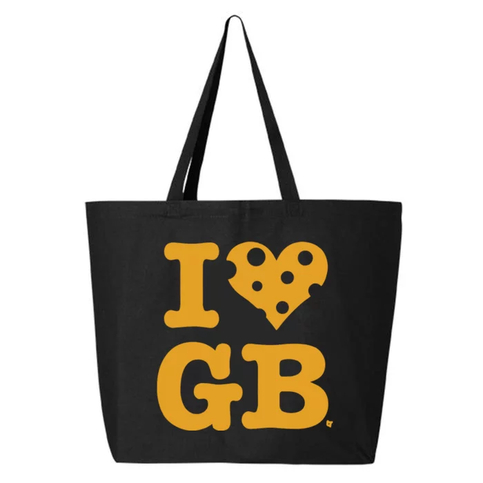 I Heart Gb Green Bay 25L Jumbo Tote