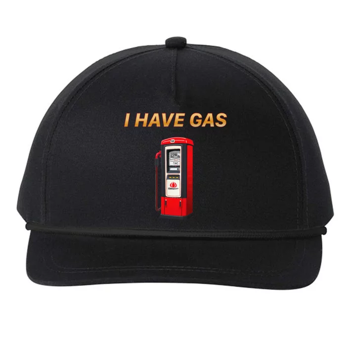 I HAVE GAS Fast X Gas Pump Snapback Five-Panel Rope Hat