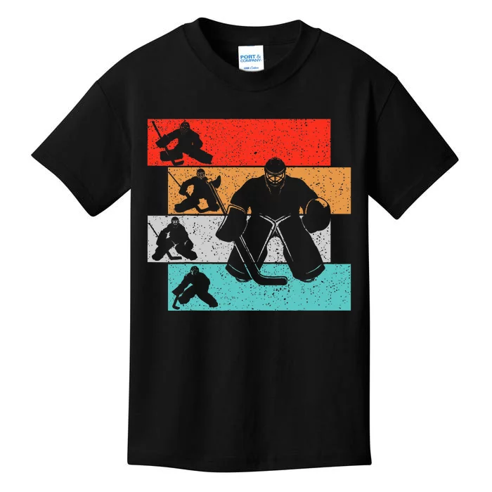 Ice Hockey Goalie Hockey Player Kids T-Shirt