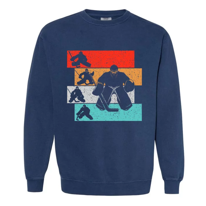 Ice Hockey Goalie Hockey Player Garment-Dyed Sweatshirt