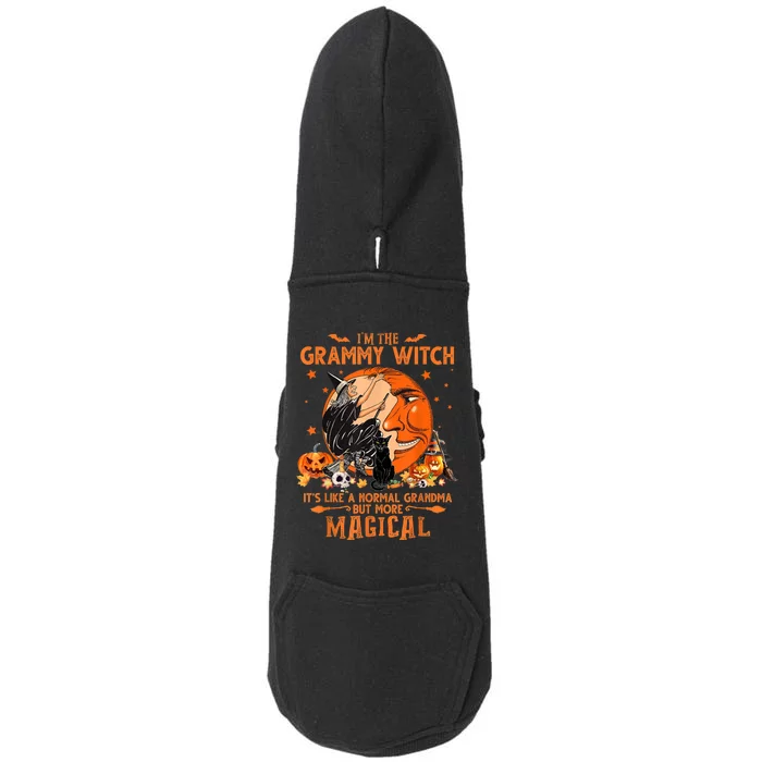 IM He Grammy Witch ItS Like A Normal Grandma Witch Broom Doggie 3-End Fleece Hoodie