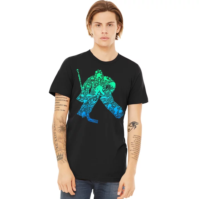 Ice Hockey Goalie Hockey Player Premium T-Shirt