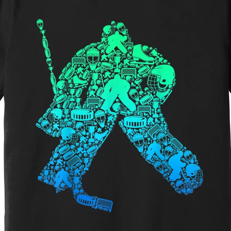 Ice Hockey Goalie Hockey Player Premium T-Shirt