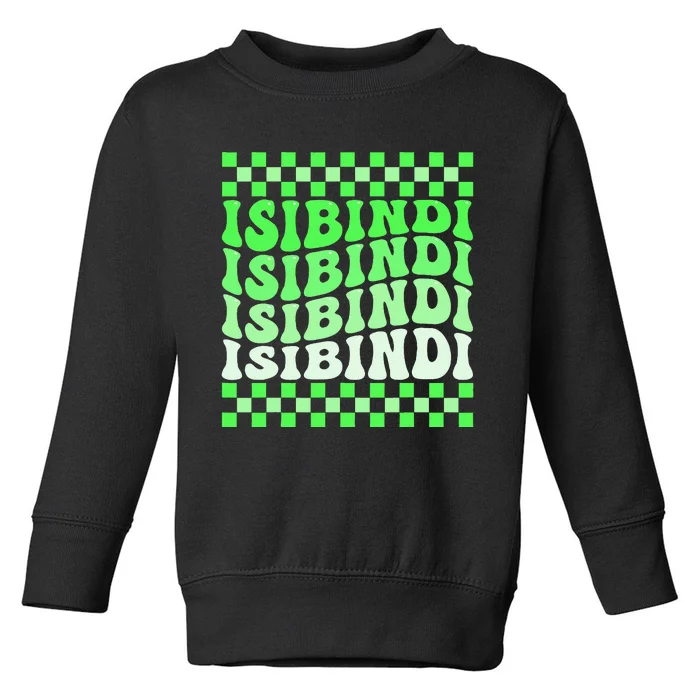 Isibindi House Green Retro Groovy Social Psychology Toddler Sweatshirt