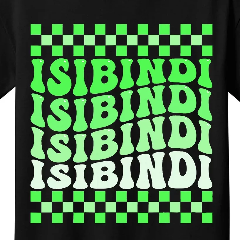 Isibindi House Green Retro Groovy Social Psychology Kids T-Shirt