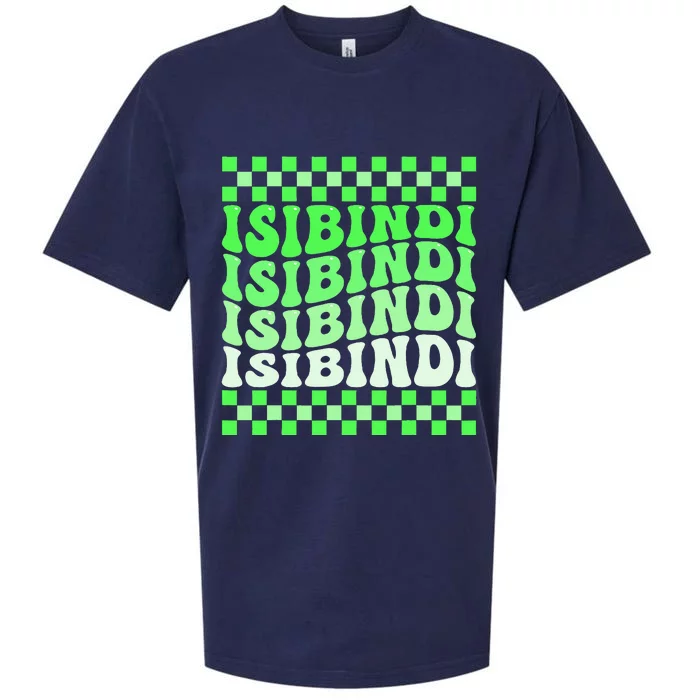 Isibindi House Green Retro Groovy Social Psychology Sueded Cloud Jersey T-Shirt