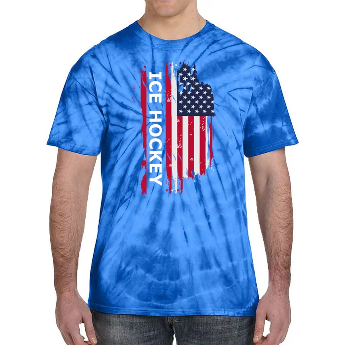 Ice Hockey Gift Tie-Dye T-Shirt