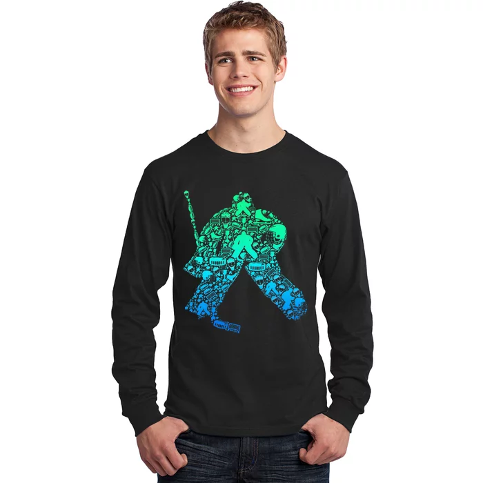 Ice Hockey Goalie Hockey Player Long Sleeve Shirt