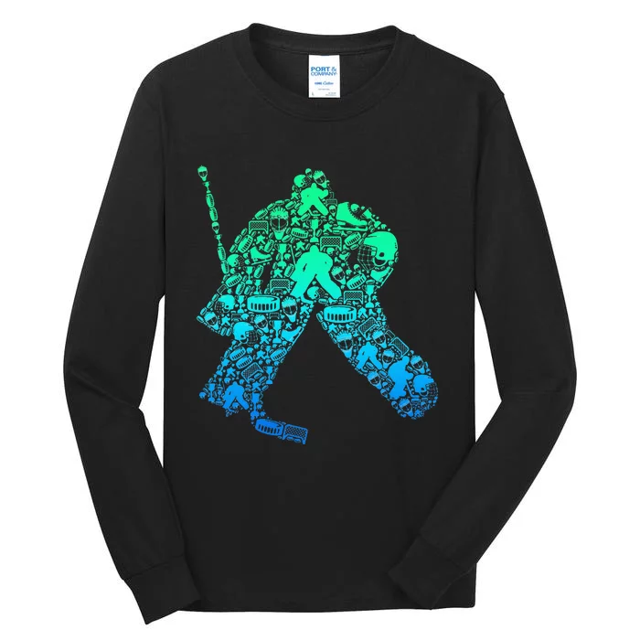 Ice Hockey Goalie Hockey Player Tall Long Sleeve T-Shirt