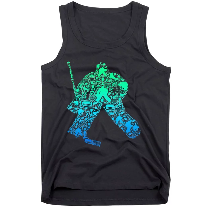 Ice Hockey Goalie Hockey Player Tank Top