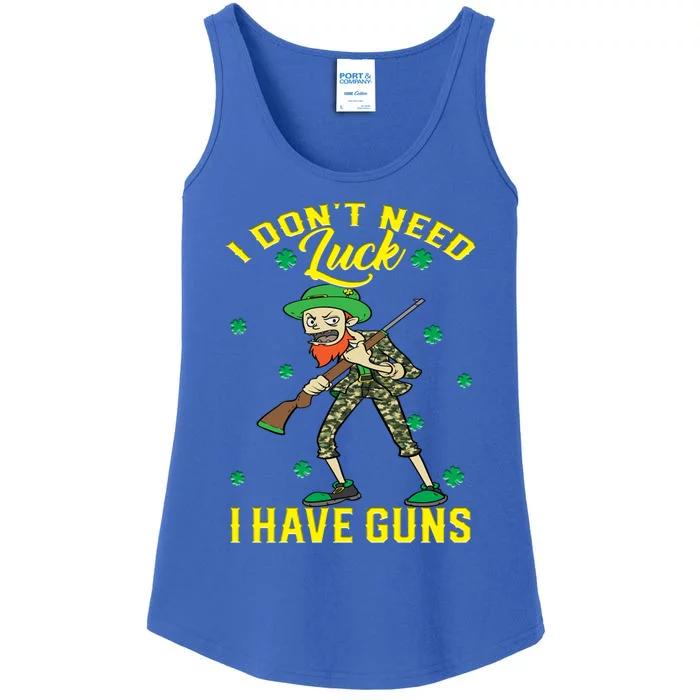 I Have Guns Happy St Hatrick's Day Hunting Gift Ladies Essential Tank