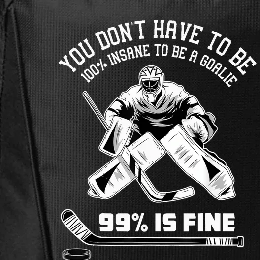 Ice Hockey Goalkeeper Goaltender - Ice Hockey Goalie City Backpack