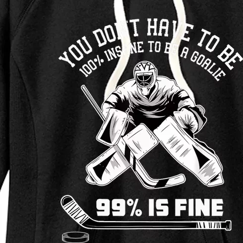 Ice Hockey Goalkeeper Goaltender - Ice Hockey Goalie Women's Fleece Hoodie