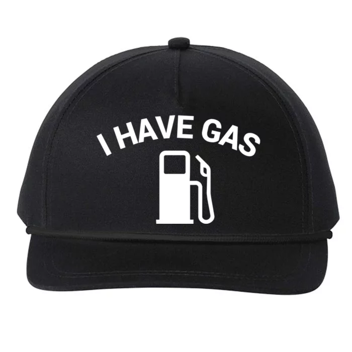 I Have Gas Funny Snapback Five-Panel Rope Hat