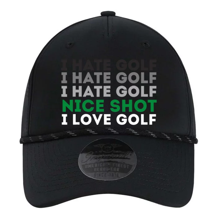 I Hate Golf Nice Shot I Love Golf - Golfing Lover & Golf Performance The Dyno Cap