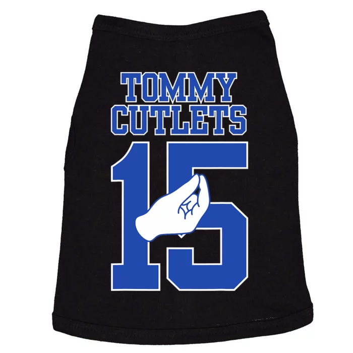 Italian Hand Gesture Tommy Cutlets Football Quarterback Trendy Design Doggie Tank