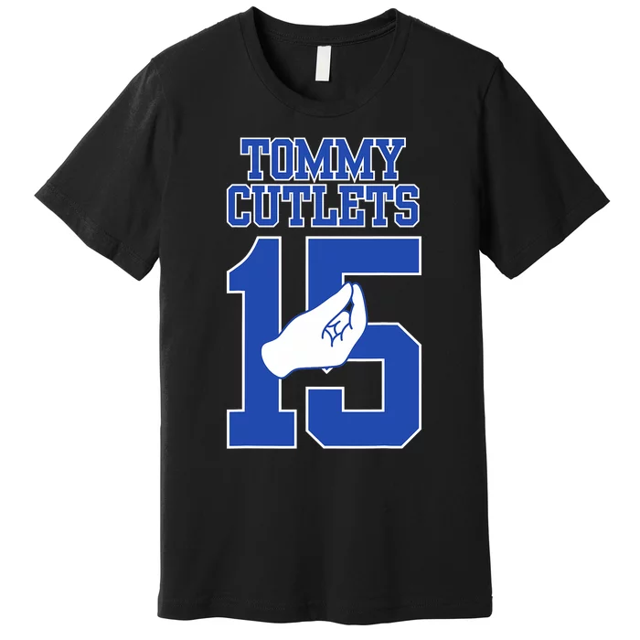 Italian Hand Gesture Tommy Cutlets Football Quarterback Trendy Design Premium T-Shirt