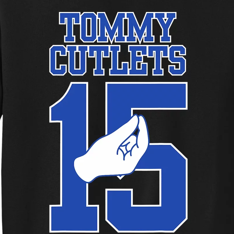 Italian Hand Gesture Tommy Cutlets Football Quarterback Trendy Design Tall Sweatshirt