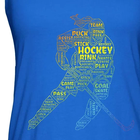 Ice Hockey Girl Ladies Essential Flowy Tank