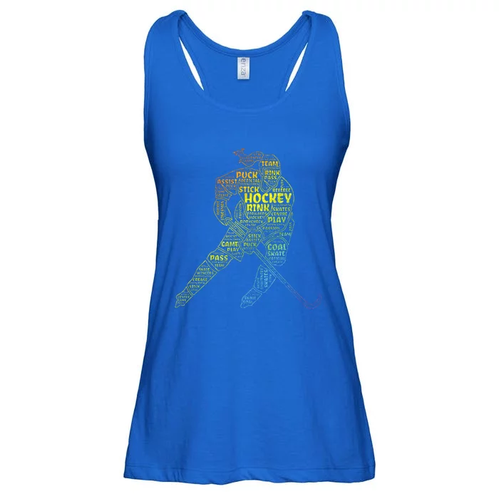 Ice Hockey Girl Ladies Essential Flowy Tank