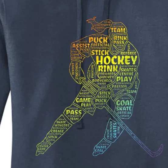 Ice Hockey Girl Women's Pullover Hoodie