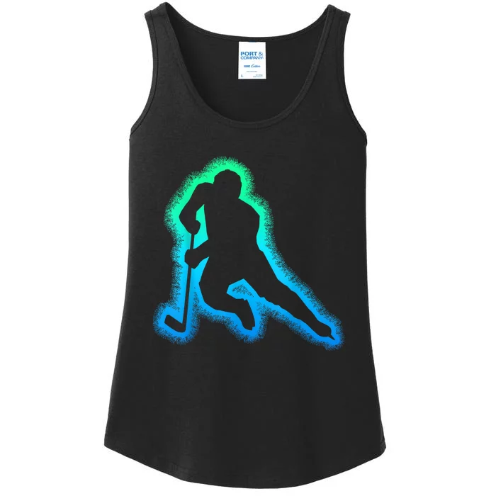 Ice Hockey Gift For Fan Born To Play Hockey Ladies Essential Tank