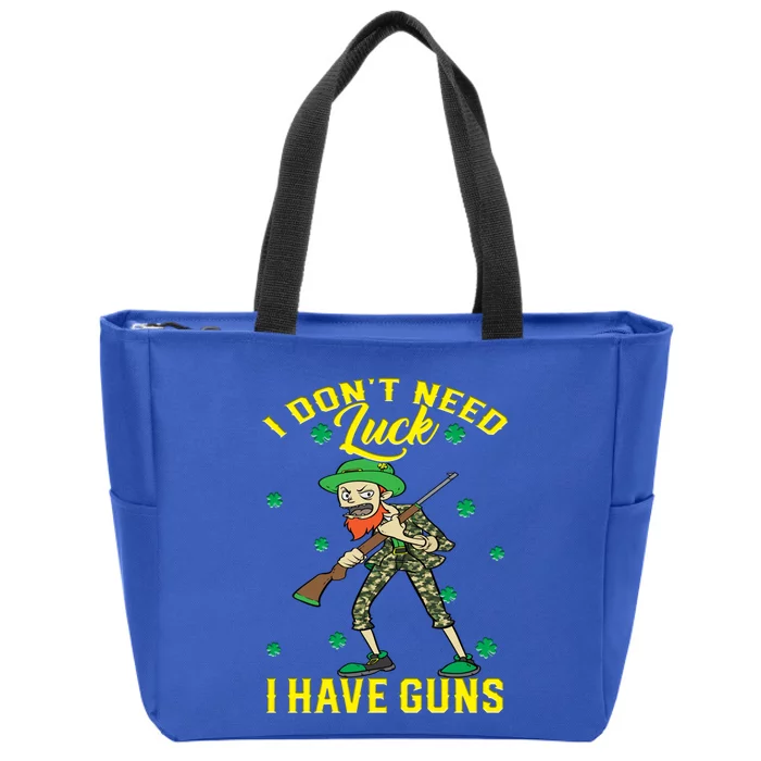 I Have Guns Happy St Hatrick's Day Hunting Gift Zip Tote Bag