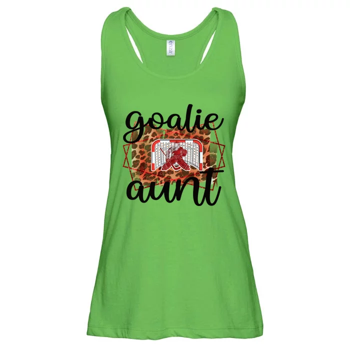 Ice Hockey Goaltender Aunt Of Ice Hockey Goalie Auntie Gift Ladies Essential Flowy Tank