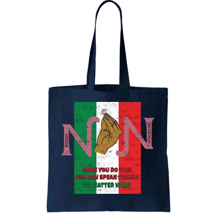 Italian Hand Gesture Tote Bag