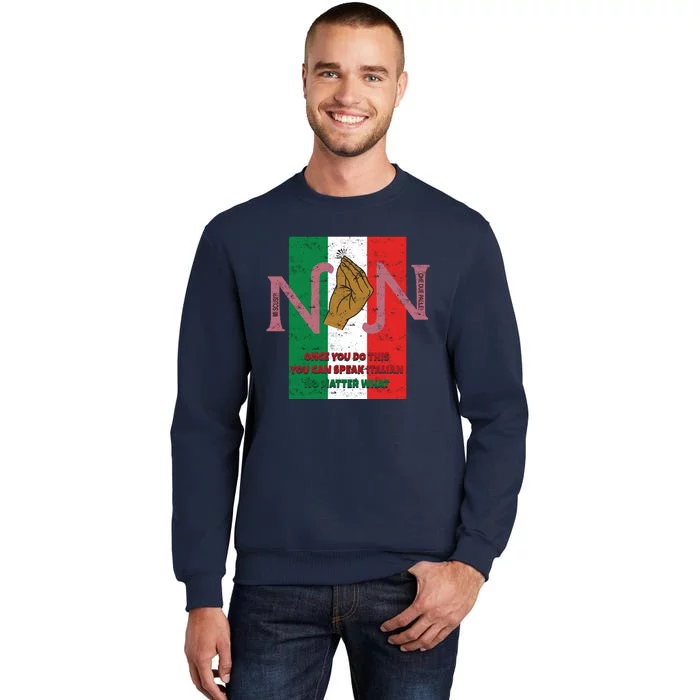 Italian Hand Gesture Tall Sweatshirt