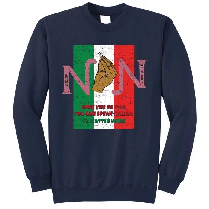 Italian Hand Gesture Tall Sweatshirt