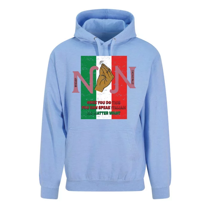 Italian Hand Gesture Unisex Surf Hoodie