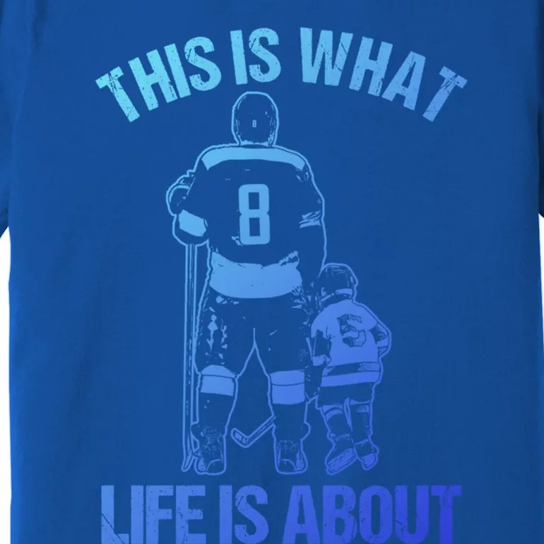 Ice Hockey Game Player Father And Son Field Hockey Gift Premium T-Shirt