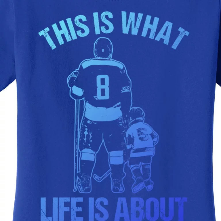 Ice Hockey Game Player Father And Son Field Hockey Gift Women's T-Shirt