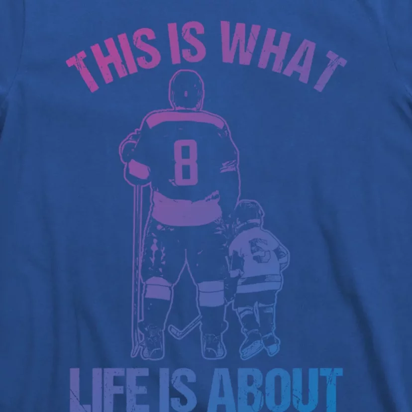 Ice Hockey Game Player Father And Son Field Hockey Gift T-Shirt