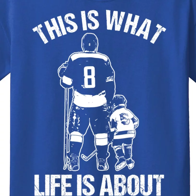 Ice Hockey Game Player Father And Son Field Hockey Gift Kids T-Shirt