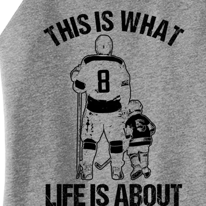 Ice Hockey Game Player Father And Son Field Hockey Gift Women’s Perfect Tri Rocker Tank