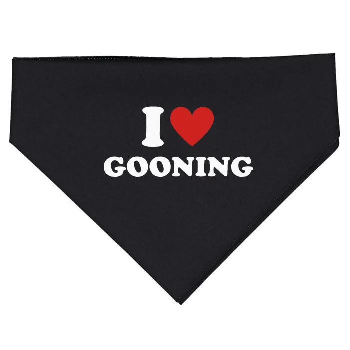 I Heart Gooning I Love Gooning USA-Made Doggie Bandana