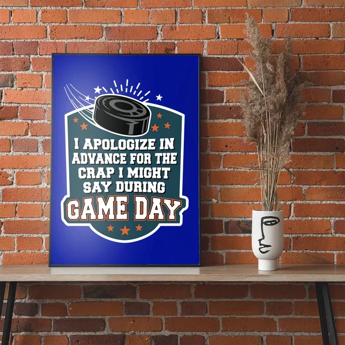 Ice Hockey Game Day For Ice Hockey Fans Cute Gift Poster