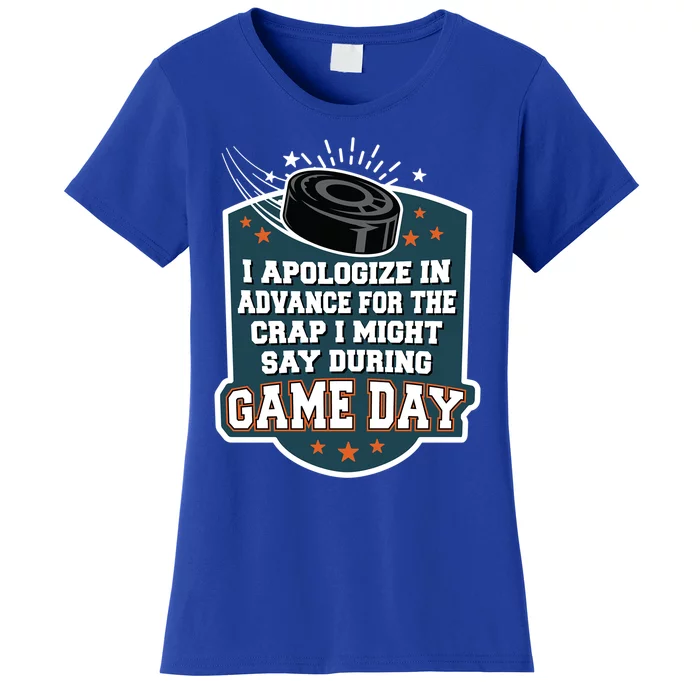 Ice Hockey Game Day For Ice Hockey Fans Cute Gift Women's T-Shirt