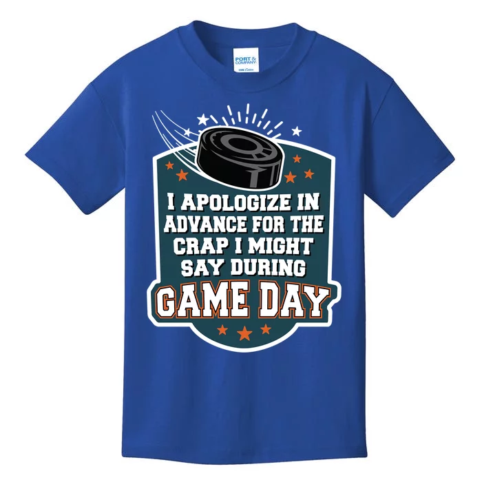 Ice Hockey Game Day For Ice Hockey Fans Cute Gift Kids T-Shirt