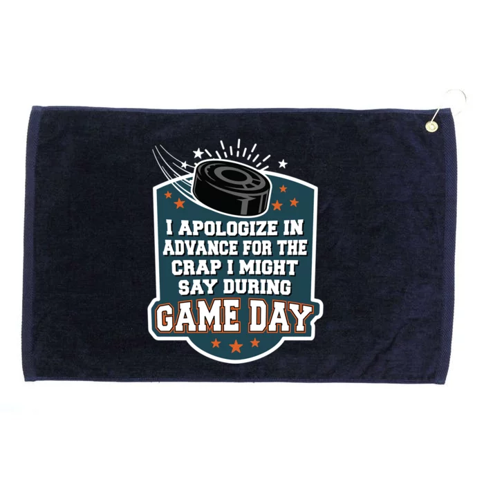 Ice Hockey Game Day For Ice Hockey Fans Cute Gift Grommeted Golf Towel