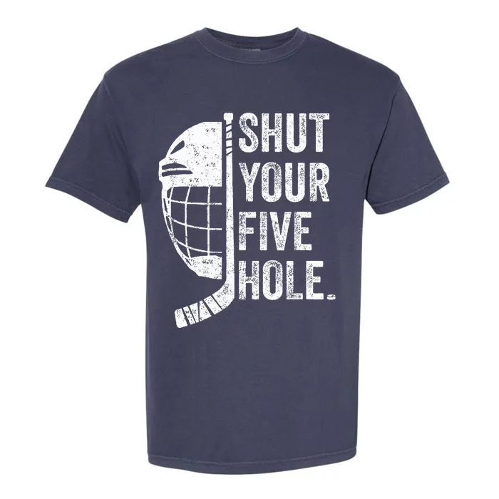 Ice Hockey Goalie Garment-Dyed Heavyweight T-Shirt