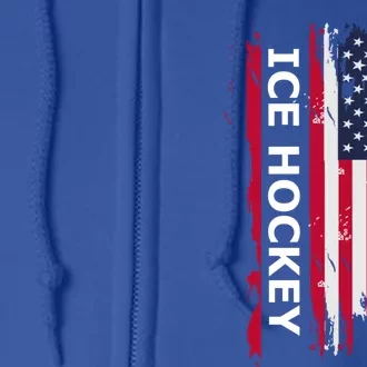 Ice Hockey Great Gift Full Zip Hoodie