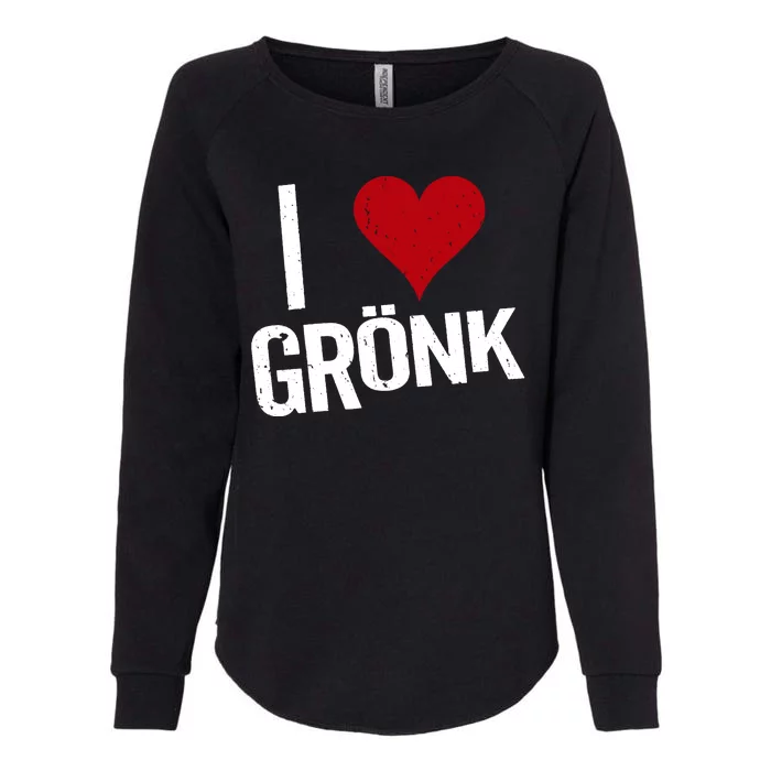 I Heart Gronk Womens California Wash Sweatshirt