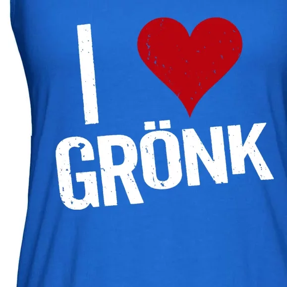 I Heart Gronk Ladies Essential Flowy Tank