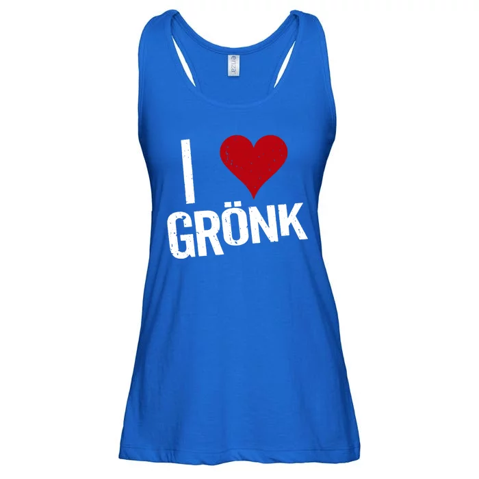 I Heart Gronk Ladies Essential Flowy Tank