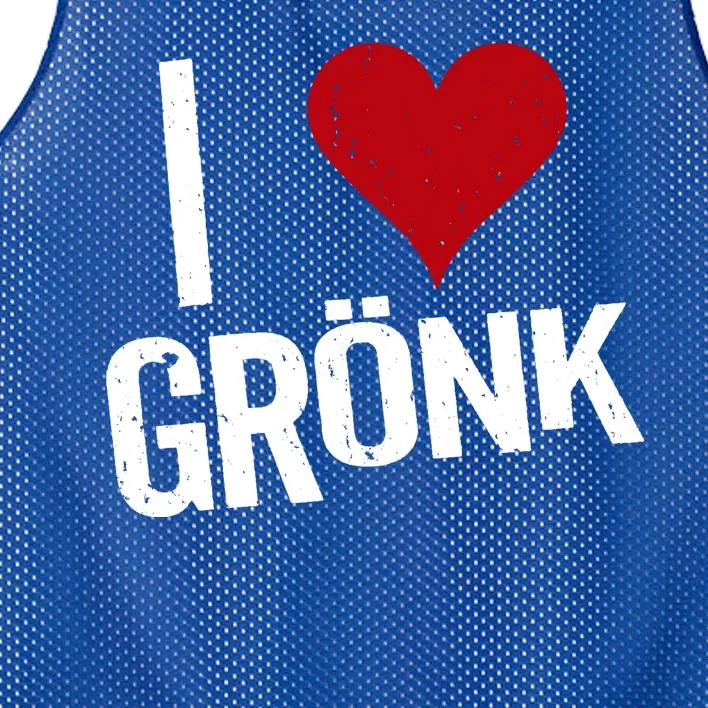 I Heart Gronk Mesh Reversible Basketball Jersey Tank