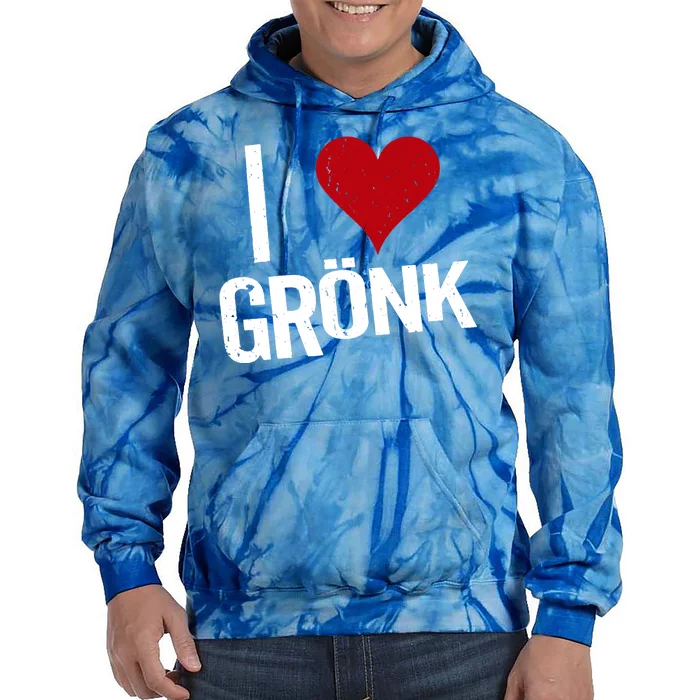 I Heart Gronk Tie Dye Hoodie